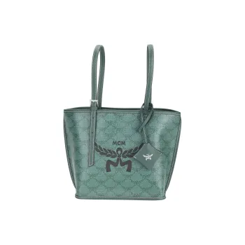 MCM Leather Handbag Mini Women's Green