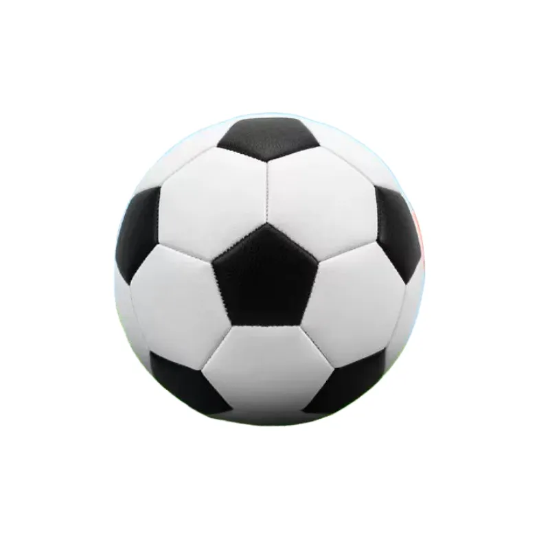 FEIERDUN Size 5 Soccer TPU Machine Stitched Soccer Ball Unisex Black White-0