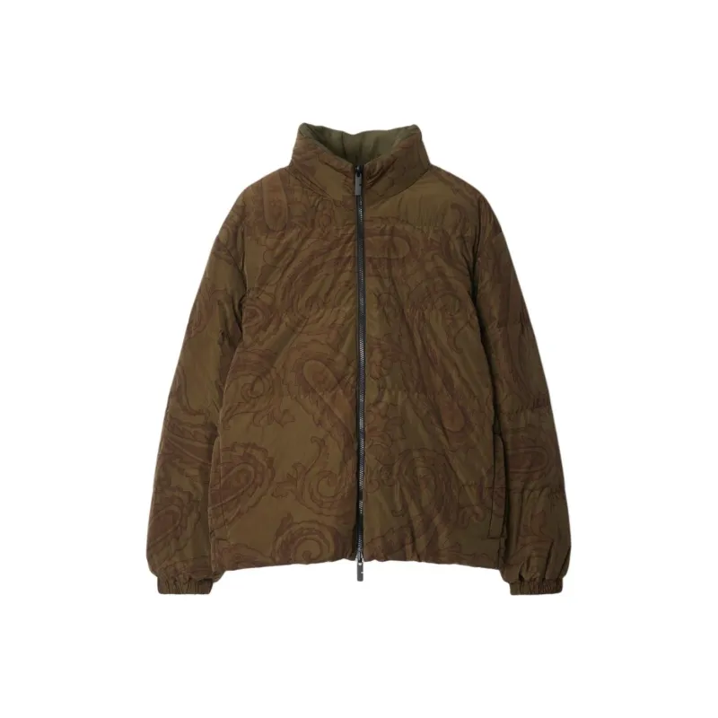 Burberry Down Jacket Unisex Olive Green-0