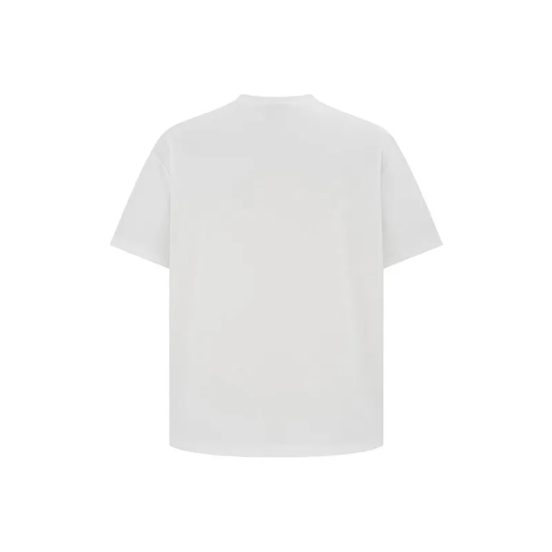 Ning Cai Yuer Drop Shoulder Sleeve T Shirt Women's White-1