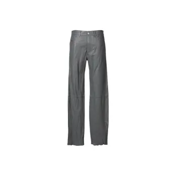 DIESEL Regular Fit Leather Trousers