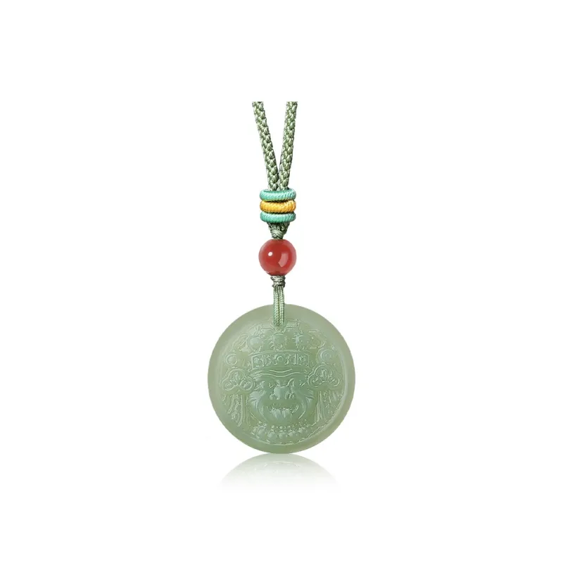 ZENGCAI Pendants Pale Greenish White Jade Unisex-0