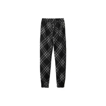 Burberry Checkered Flannel Wool Track Pants