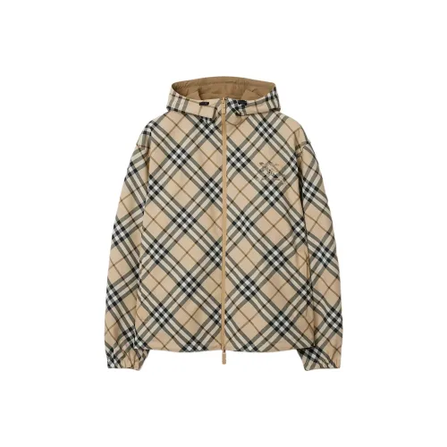 Burberry Logo embroidered Checkered Jacket