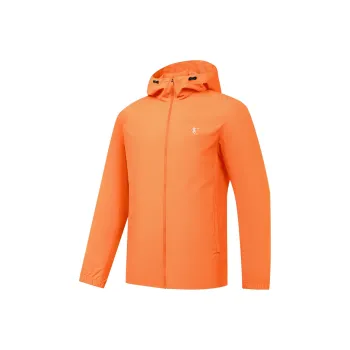 QIAODAN Trench Coat Men's Ginger Cake Orange