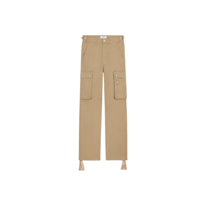 CELINE Cotton Linen Cargo Pants-0