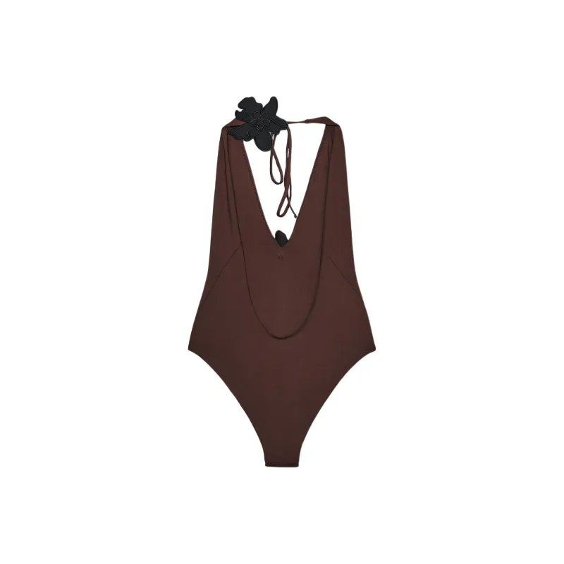 ZARA One piece Swimsuit Women's Chocolate-1