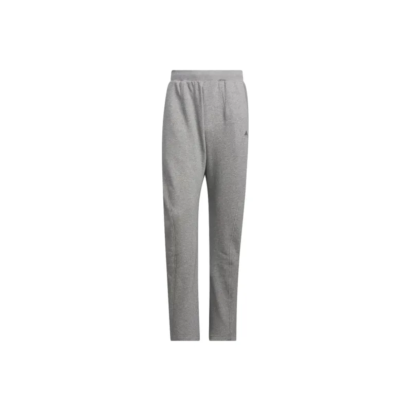 Adidas Knitted Sweatpants Men Medium Heather Gray-0