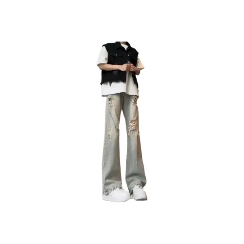 NANDCHN Jeans Unisex Black