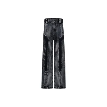 TIWILLTANG Jeans Men's Smoke Wreath Black