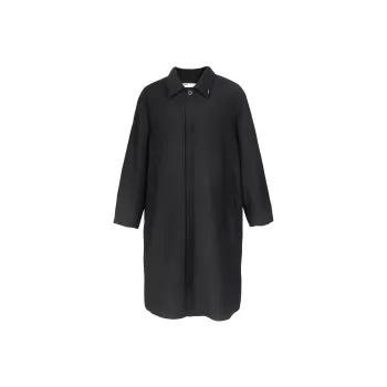 C2H4 Trench Coats Men Black