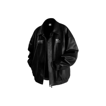 Qnxeey Leather Jackets Unisex