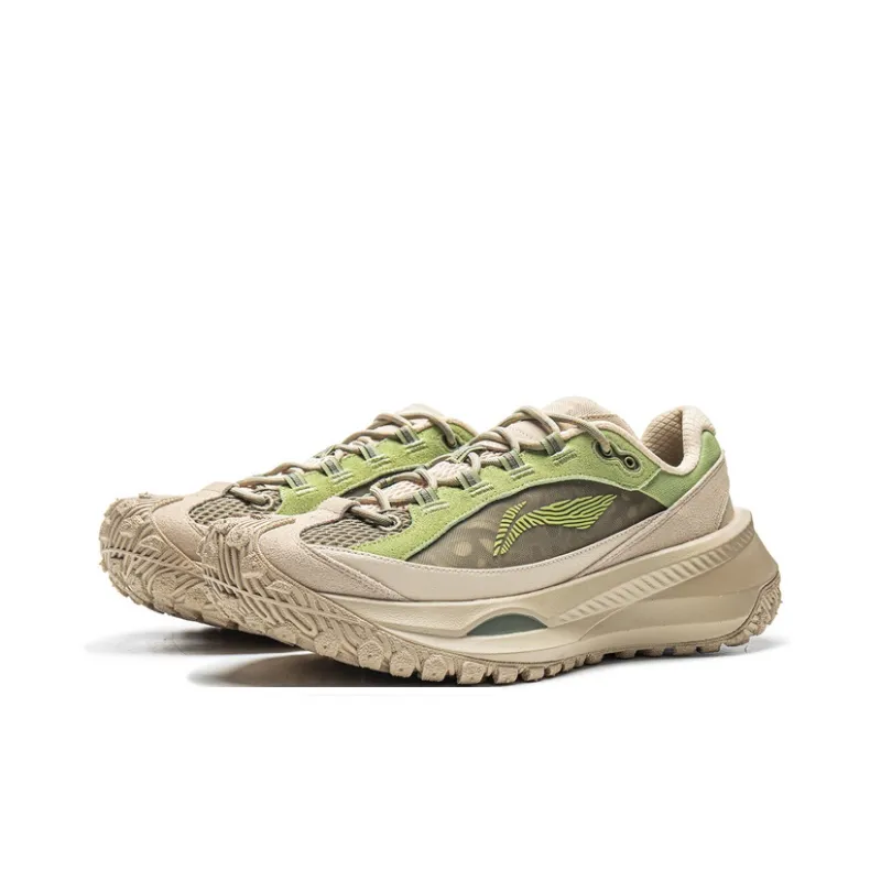 LiNing Travel Hero CRC Abrasion Resistant Slip Resistant Low Top Casual Shoes Unisex Matcha-2
