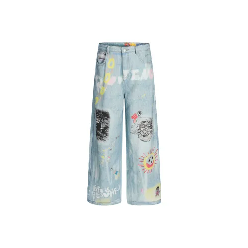 GBXM Jeans Unisex Blue