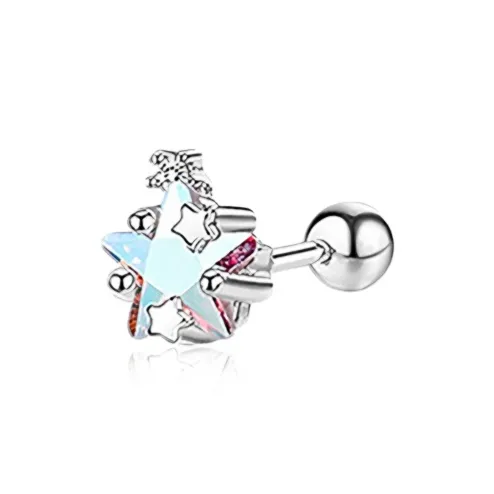 VEZA Sterling Silver Stud Earrings Unisex-6