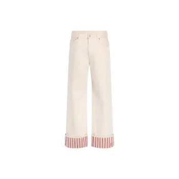 Jacquemus Jeans Men Ecru