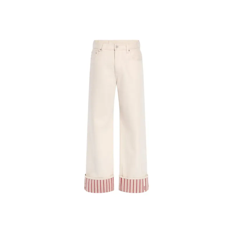 Jacquemus Jeans Men Ecru-0
