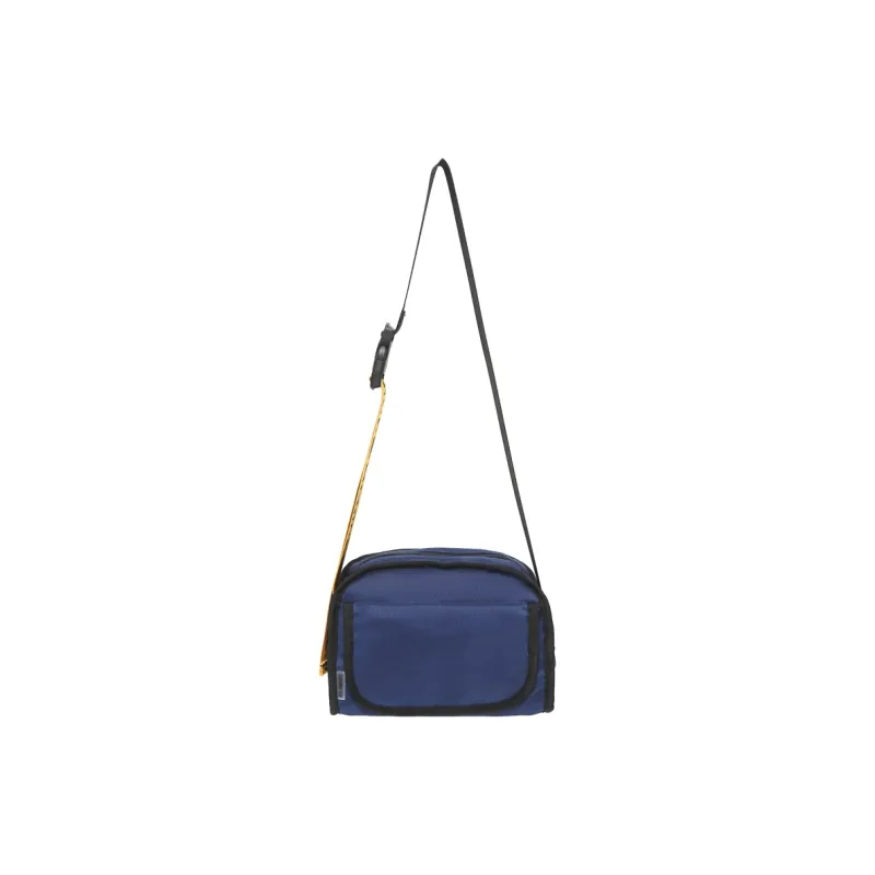 Yalu Nylon Shoulder Bag, Crossbody Bag Unisex Black/Pink/Ginger Yellow/Dark Blue-13