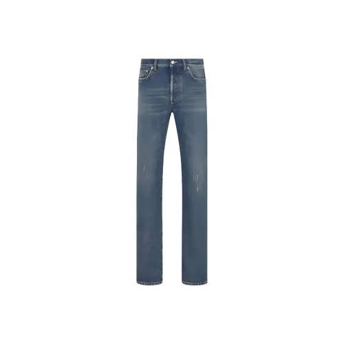 DIOR Logo Patch Straight Leg Jeans