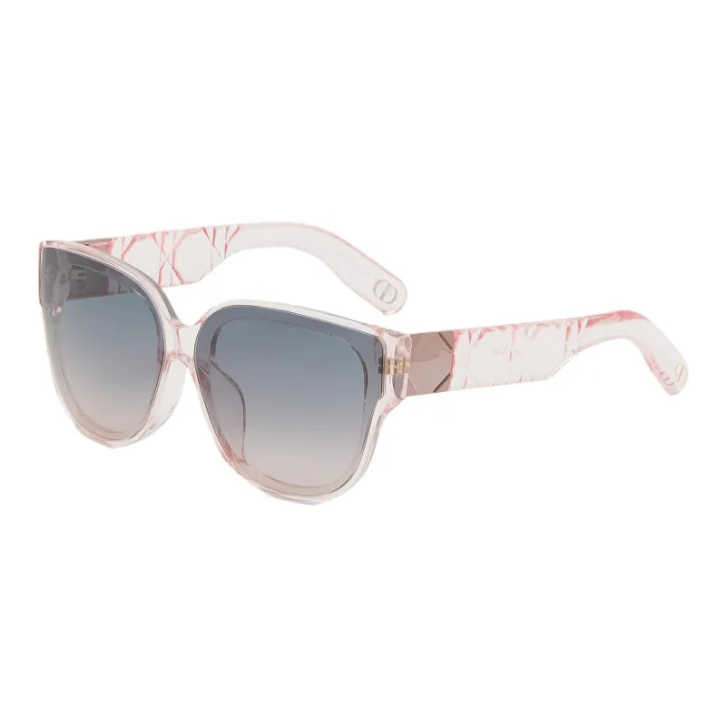 DIOR Acetate Square Sunglasses Women's Pink-0