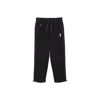 JACK JONES· JACK&JONESxNBA Knitted Sweatpants Men's Black Sand Color