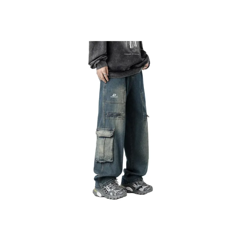 DAREASY Jeans Unisex Vintage Blue-0