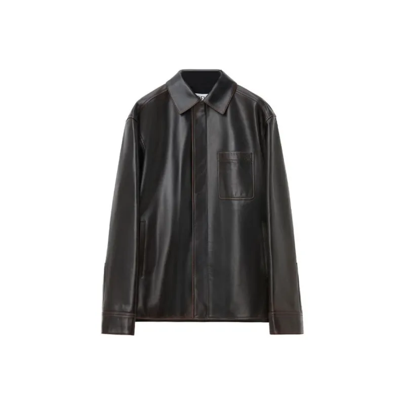 LOEWE Leather Overshirt-0