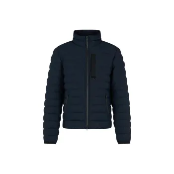 Moose Knuckles Logo Patch Quilted Down Jacket