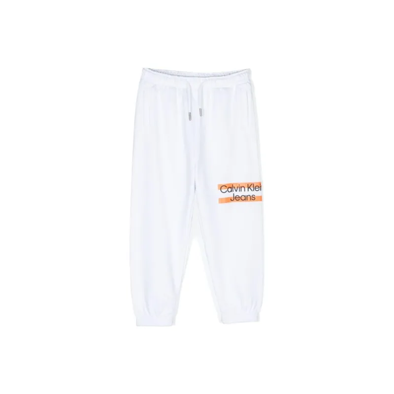 Calvin Klein Knitted Sweatpants Kids White-0