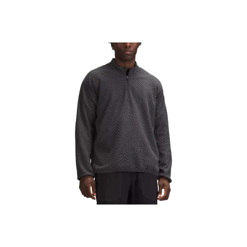 Lululemon Textured Fleece Hiking Half Zip Jackets & Coats Men's-3