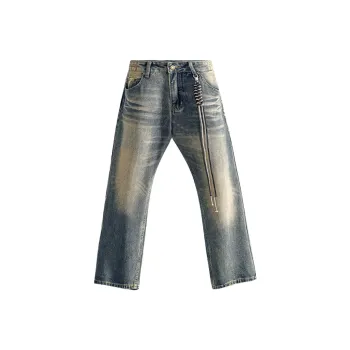 Menglaini Jeans Unisex Vintage