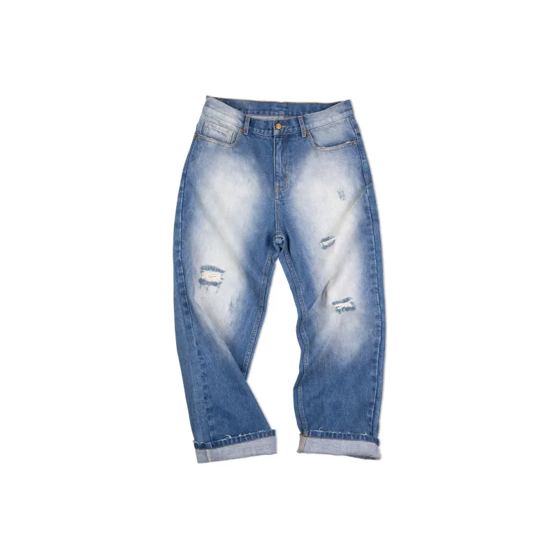 MADEN Jeans Men Denim Blue-0
