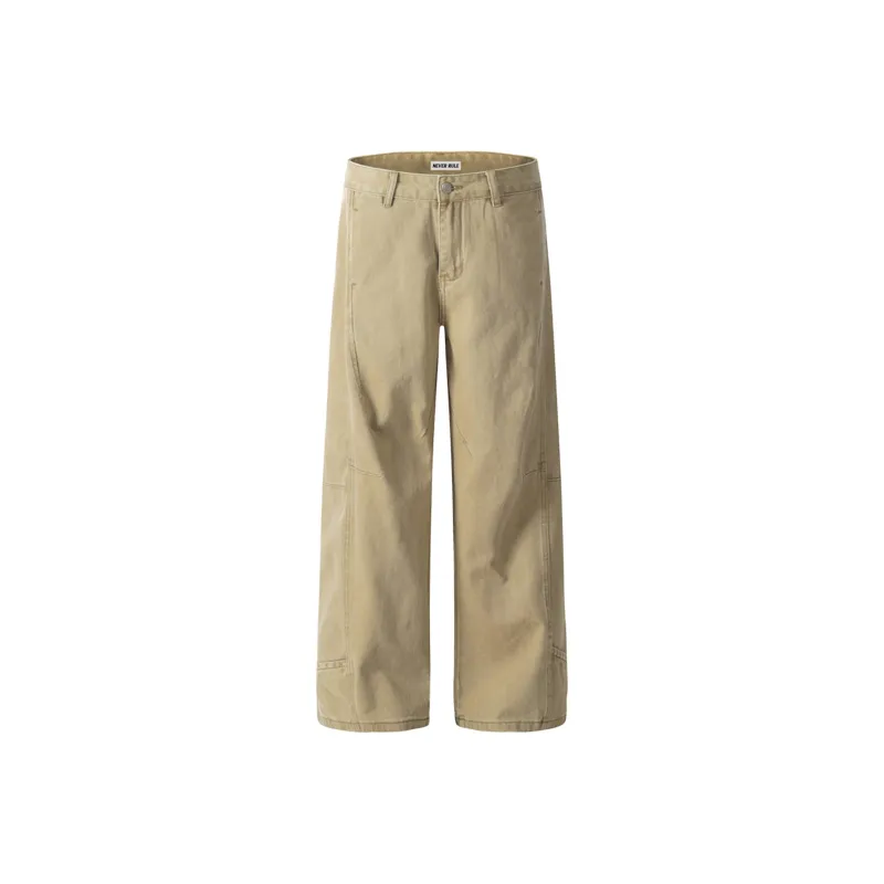 NEVER RULE Jeans Unisex Khaki-0
