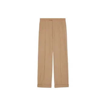 GUCCI Pleat-detailing Tailored Wool Trousers