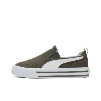PUMA Court Classic Vulc Anti Slip Wear Resistant Low Top Skateboard Shoes Unisex Army Green