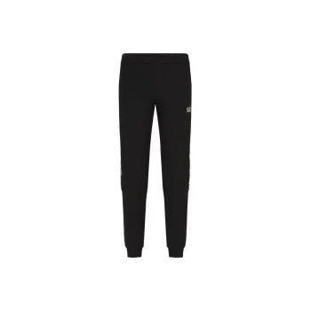 EMPORIO ARMANI EA7 SS23 Knitted Sports Pants Men's Black