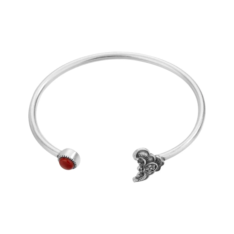 CLARKIA FLOWER 990 Silver Bangles Women's-0