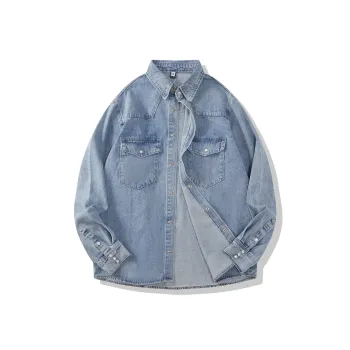 DKPD Spring And Autumn Jackets Coats Unisex Light Blue