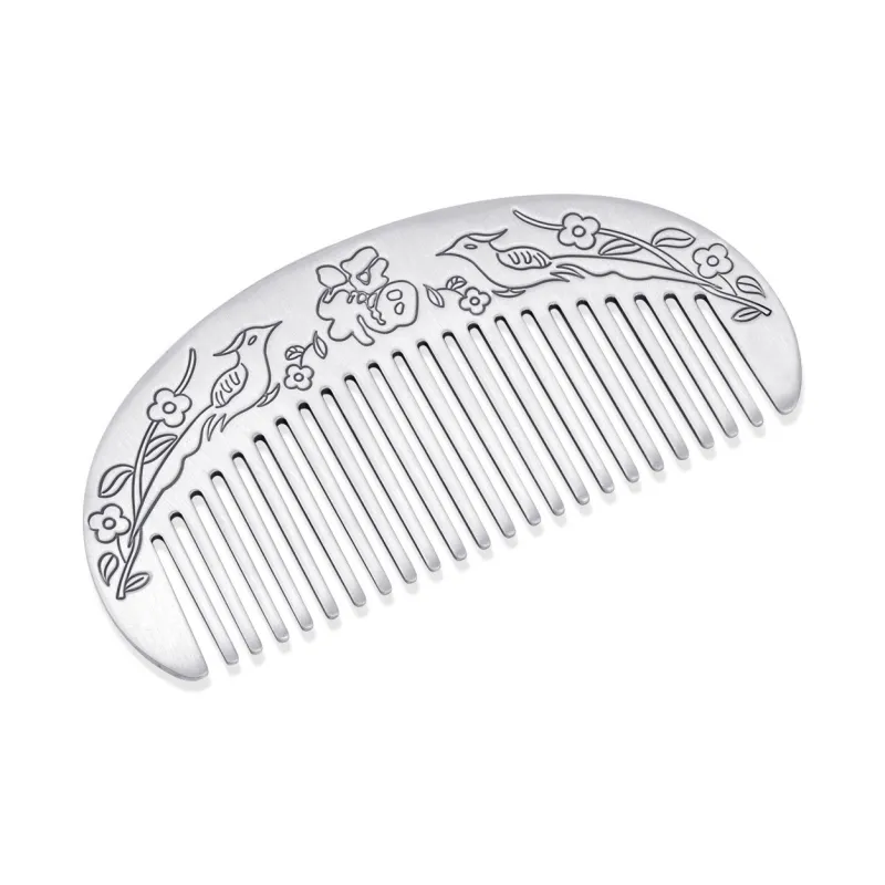 Yu Yin 999 Fine Silver Hair Comb Women's-0