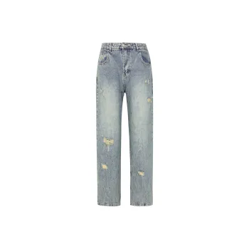 NOOING Jeans Unisex Yellow Mud