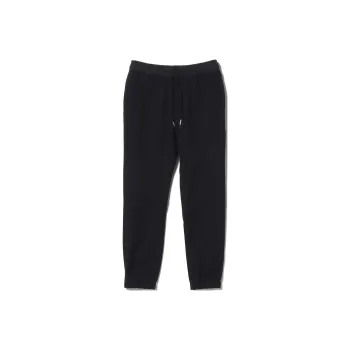 Beams Knitted Sweatpants Men Navy Blue