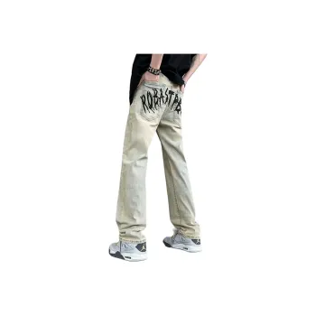 DABAISHA Jeans Unisex Yellow Mud