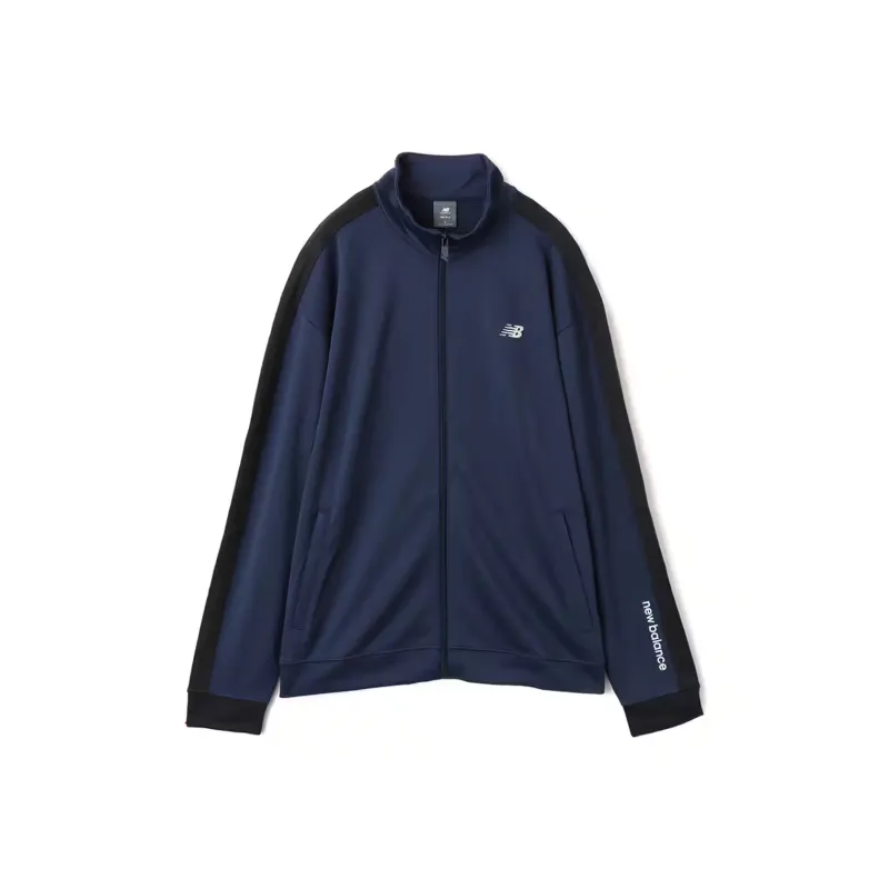 New Balance SS25 Knit Track Jacket Unisex Marine Blue-0