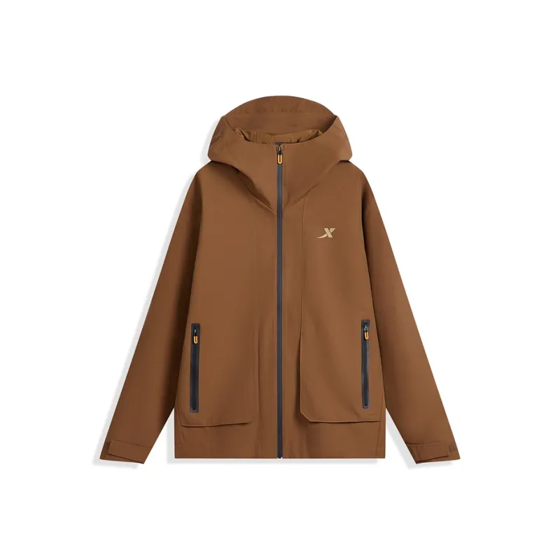 XTEP Trench Coat Men's Honey Tea Brown-0