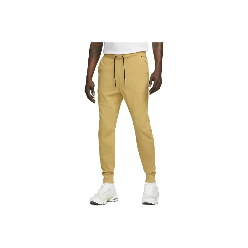 Nike Knitted Sweatpants Men Wheat Gold-0