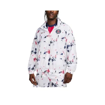 Nike Paris Saint-Germain FW24 Men's Nike Football Anorak Jacket Jacket Men's White