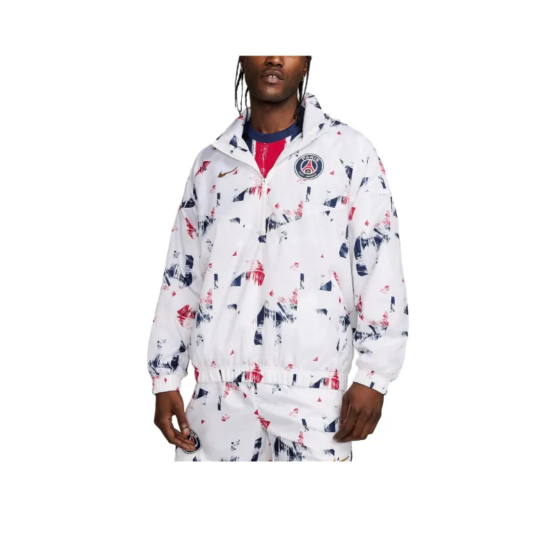Nike Paris Saint-Germain FW24 Men's Nike Football Anorak Jacket Jacket Men's White-0