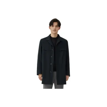 ZIOZIA Trench Coat Men's Army Green