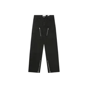 PAINT STAIN Jeans Unisex Black