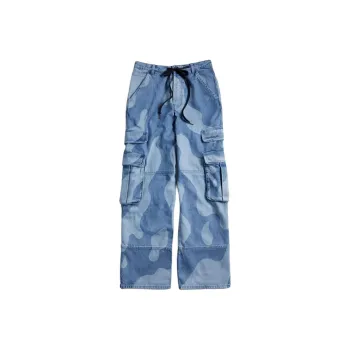 COACH Cargo Pants Unisex Denim Blue